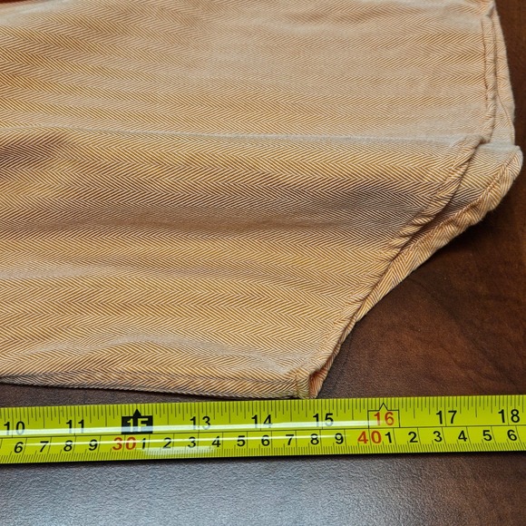 BACHRACH Men's Dress Shirt 16 32/33 Peach Orange Pinstripe Cotton Blend EUC - Picture 9 of 12